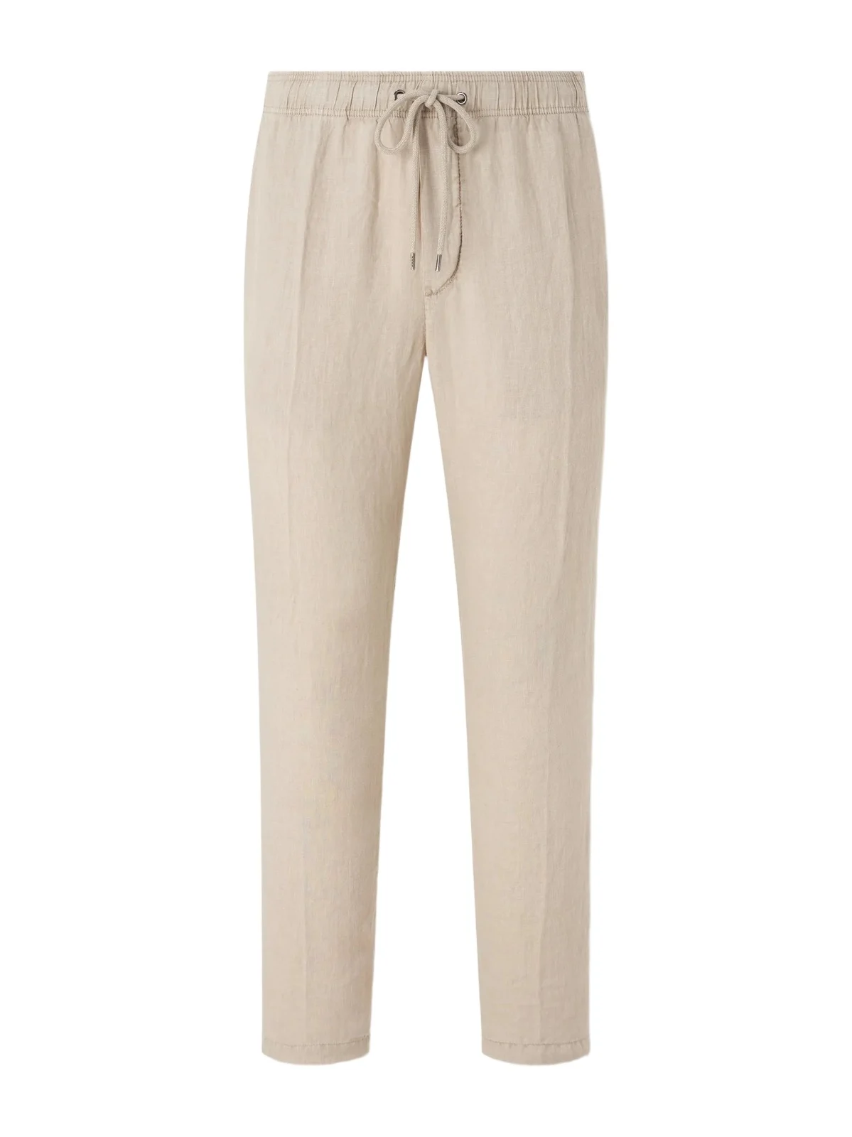 Straight-Leg Garment-Dyed Linen Drawstring Trousers - Men Straight-Leg Garment-Dyed Linen Drawstring Trousers - Men