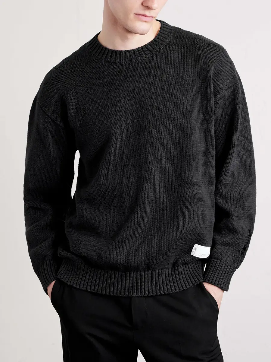 Neighborhood Savage Cotton Crewneck Sweater - Men | Thumbnail 3 Neighborhood Savage Cotton Crewneck Sweater - Men | Thumbnail 3