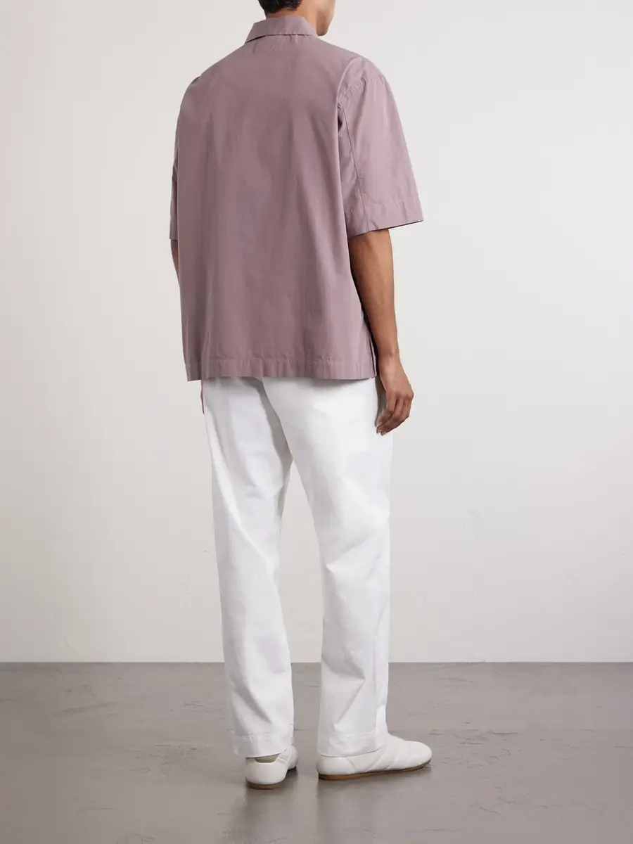 Margaret Howell Cotton Polo Shirt - Men | Thumbnail 4 Margaret Howell Cotton Polo Shirt - Men | Thumbnail 4