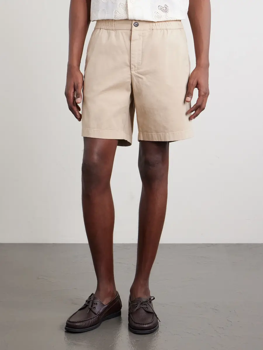 MR P. Straight-Leg Garment-Dyed Organic Cotton-Blend Twill Shorts - Men | Thumbnail 3 MR P. Straight-Leg Garment-Dyed Organic Cotton-Blend Twill Shorts - Men | Thumbnail 3