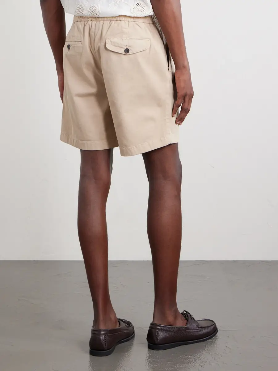 MR P. Straight-Leg Garment-Dyed Organic Cotton-Blend Twill Shorts - Men | Thumbnail 4 MR P. Straight-Leg Garment-Dyed Organic Cotton-Blend Twill Shorts - Men | Thumbnail 4