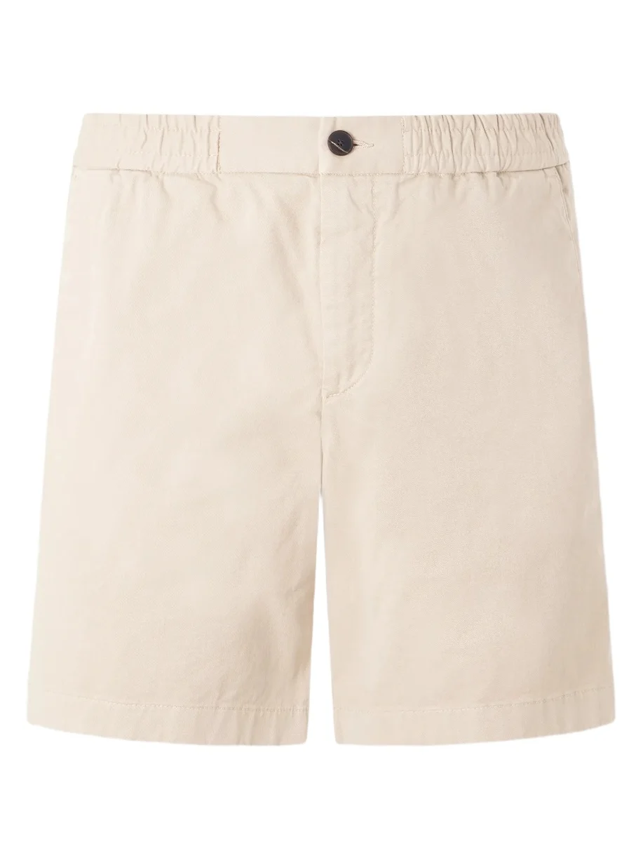 Straight-Leg Garment-Dyed Organic Cotton-Blend Twill Shorts - Men Straight-Leg Garment-Dyed Organic Cotton-Blend Twill Shorts - Men