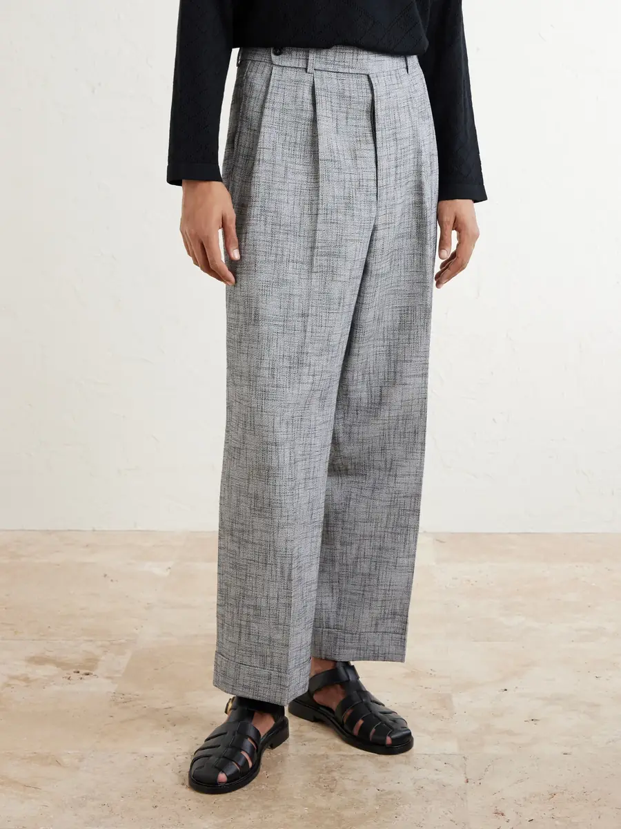 BODE Static Weave McNab Straight-Leg Woven Trousers - Men | Thumbnail 3 BODE Static Weave McNab Straight-Leg Woven Trousers - Men | Thumbnail 3