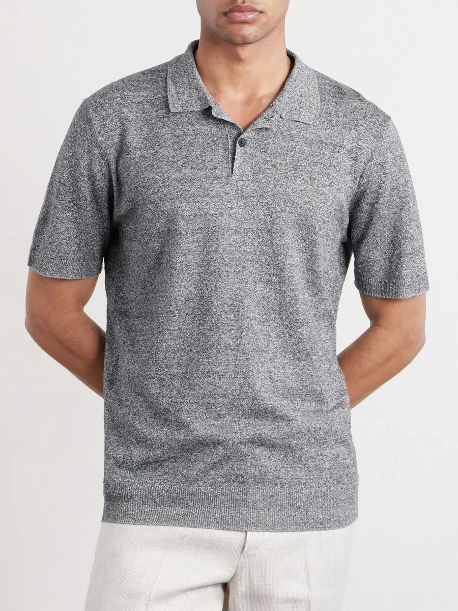 MR P. Linen and Cotton-Blend Polo Shirt - Men | Thumbnail 3 MR P. Linen and Cotton-Blend Polo Shirt - Men | Thumbnail 3