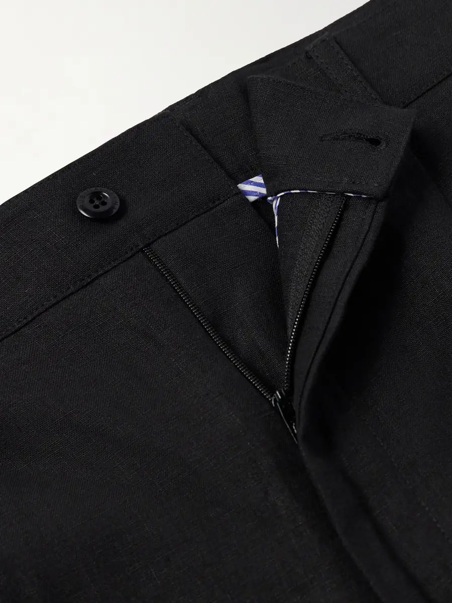 Rubinacci Straight-Leg Pleated Linen Shorts - Men | Thumbnail 6 Rubinacci Straight-Leg Pleated Linen Shorts - Men | Thumbnail 6