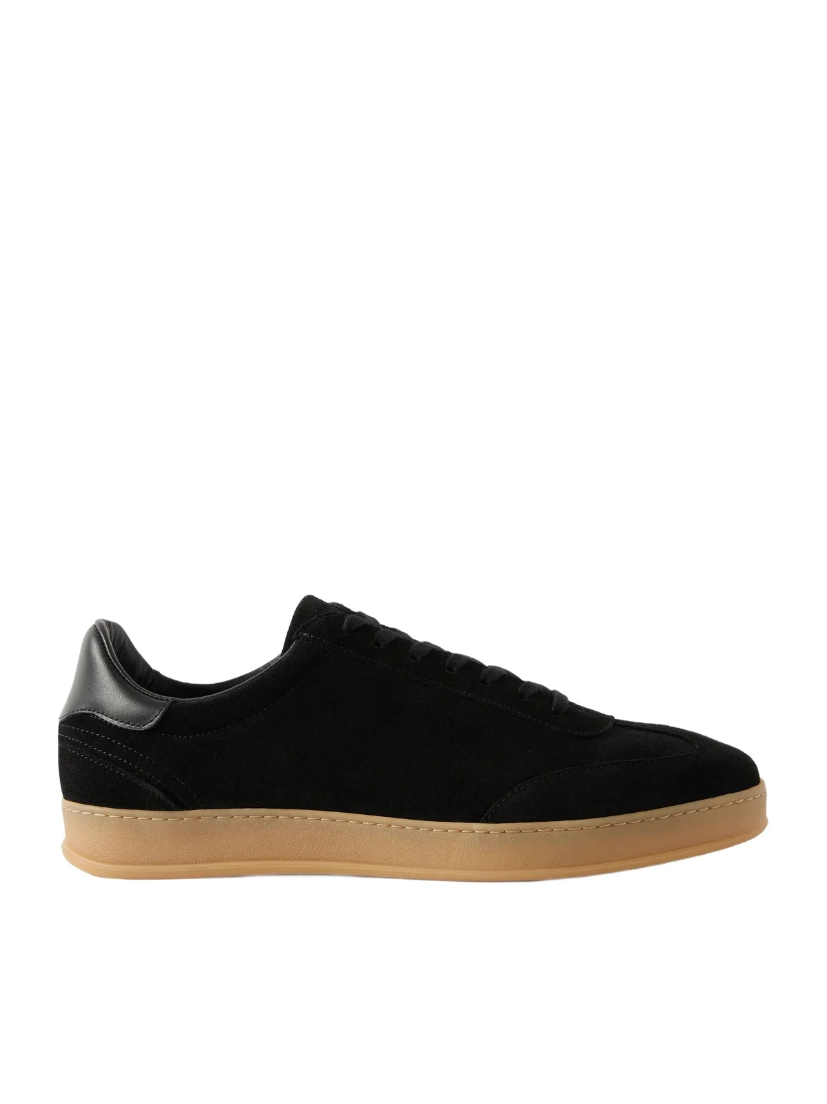 Leather-Trimmed Suede Sneakers - Men