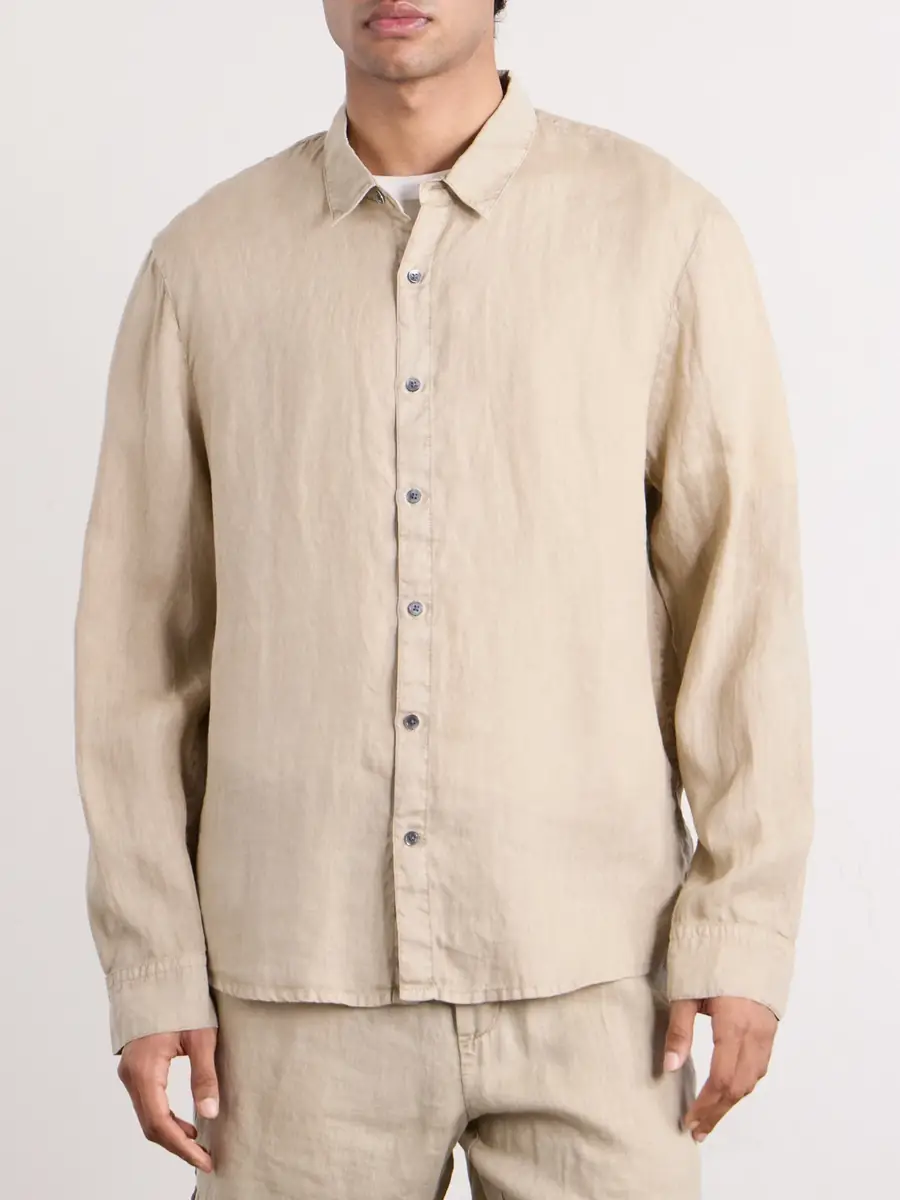 James Perse Linen Canvas Shirt - Men | Thumbnail 3