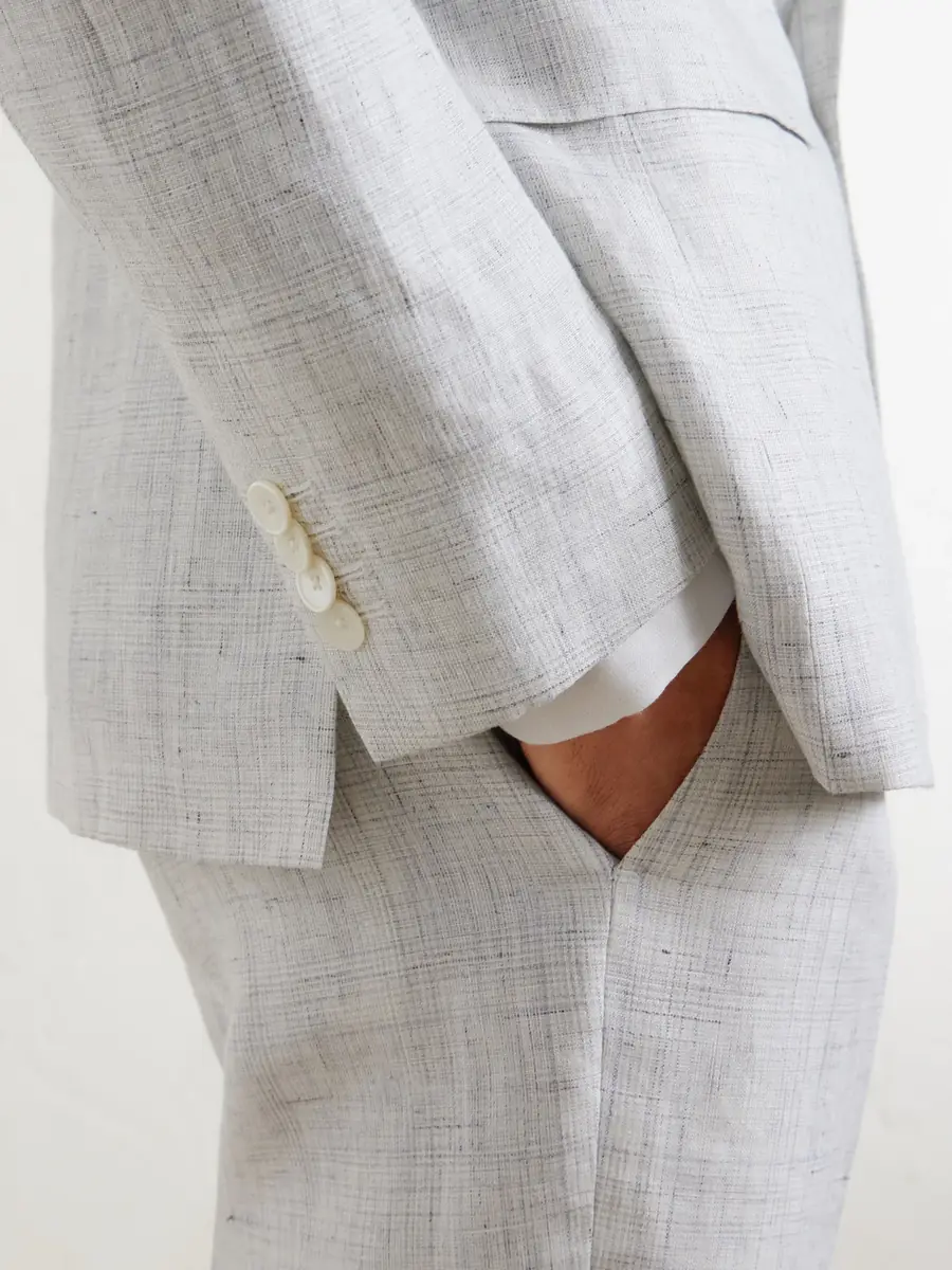 MR P. Delave Linen Check Suit Jacket - Men | Thumbnail 5 MR P. Delave Linen Check Suit Jacket - Men | Thumbnail 5