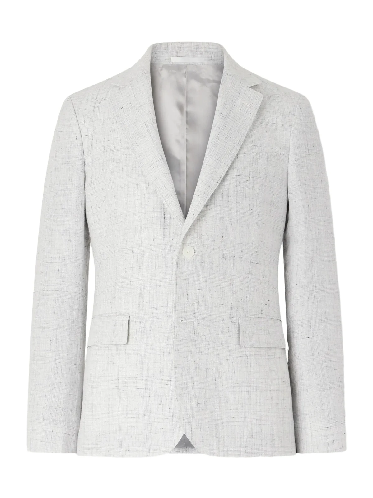 MR P. Delave Linen Check Suit Jacket - Men