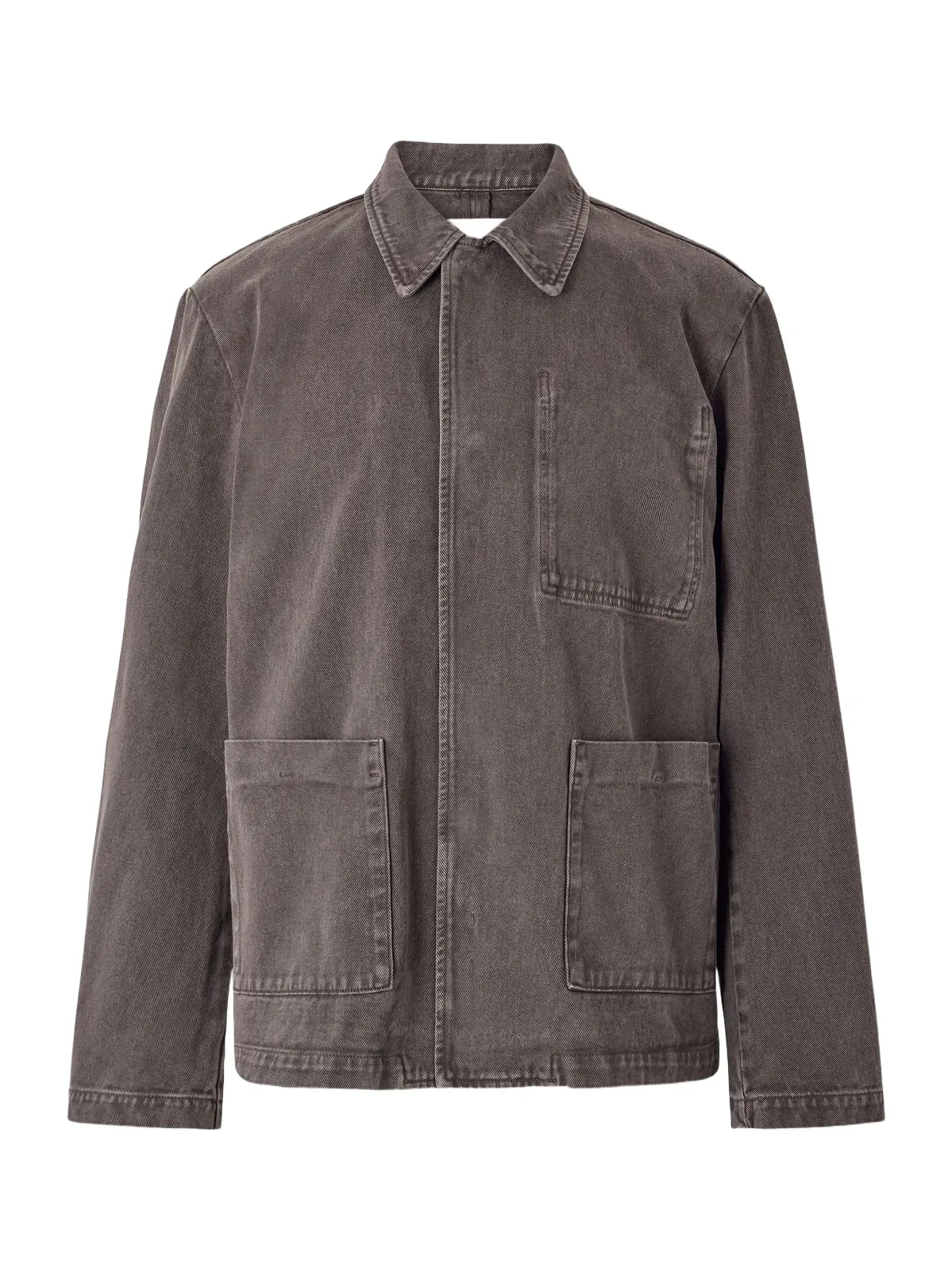 Garment-Dyed Denim Jacket - Men Garment-Dyed Denim Jacket - Men