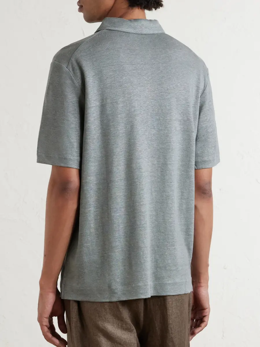 MR P. Linen Polo Shirt - Men | Thumbnail 4 MR P. Linen Polo Shirt - Men | Thumbnail 4
