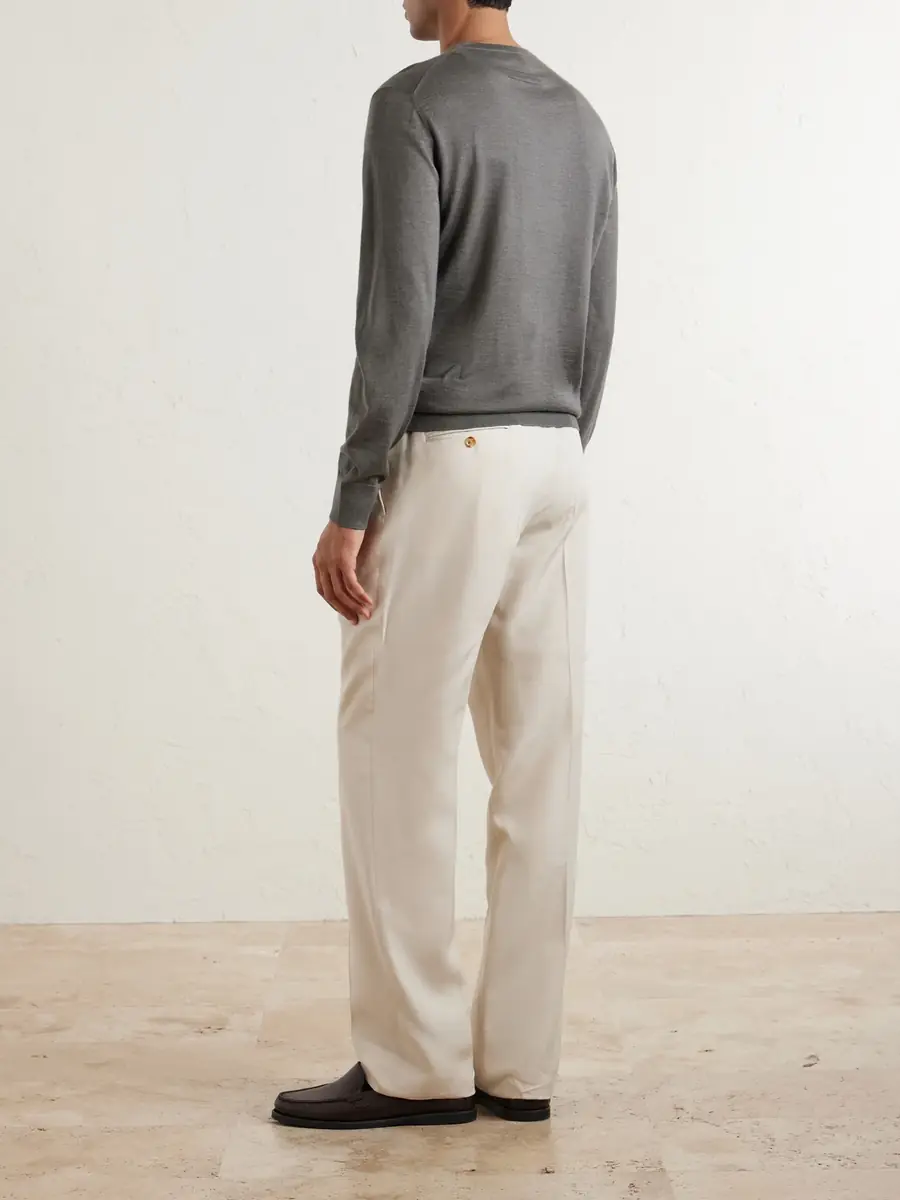 Zegna Cashmere and Silk-Blend Sweater - Men | Thumbnail 4