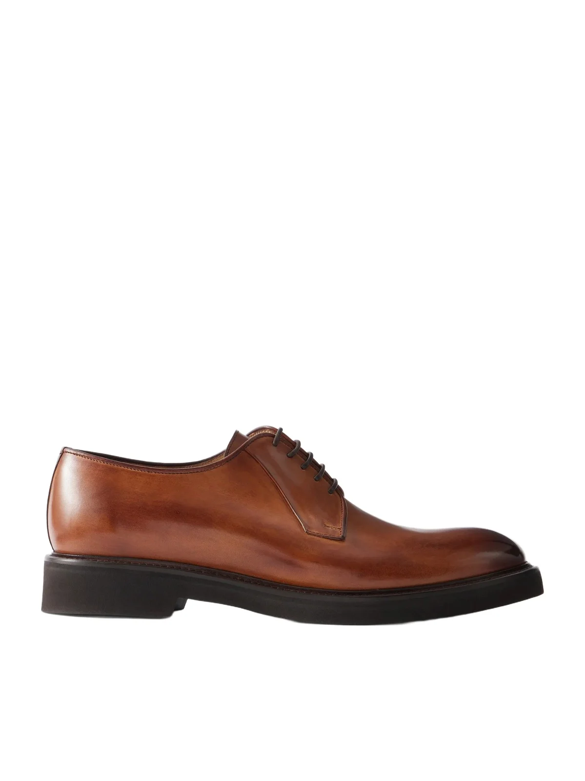 Leather Derby Shoes - Men