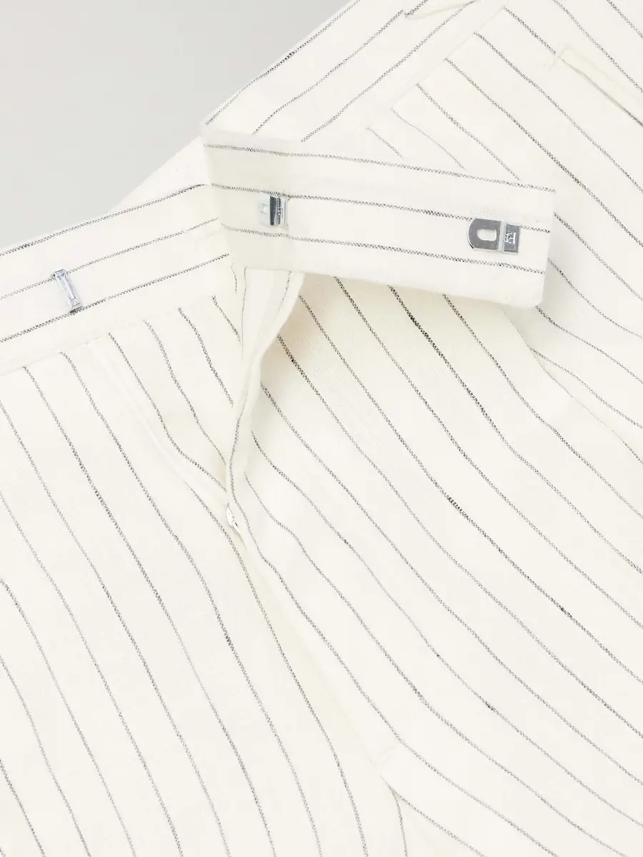 MR P. Tapered Pleated Pinstriped Linen Suit Trousers - Men | Thumbnail 6 MR P. Tapered Pleated Pinstriped Linen Suit Trousers - Men | Thumbnail 6