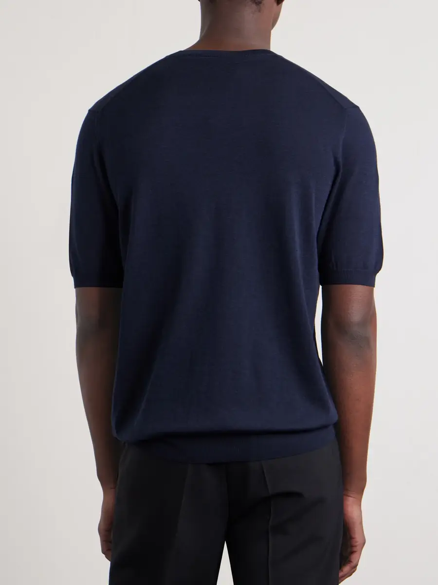 Slowear Cotton and Silk-Blend T-Shirt - Men | Thumbnail 4 Slowear Cotton and Silk-Blend T-Shirt - Men | Thumbnail 4