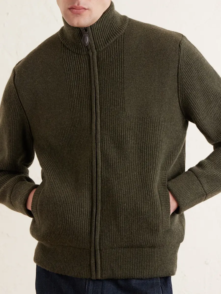 Purdey Orkney Ribbed-Knit Wool Zip-Up Cardigan - Men | Thumbnail 5 Purdey Orkney Ribbed-Knit Wool Zip-Up Cardigan - Men | Thumbnail 5