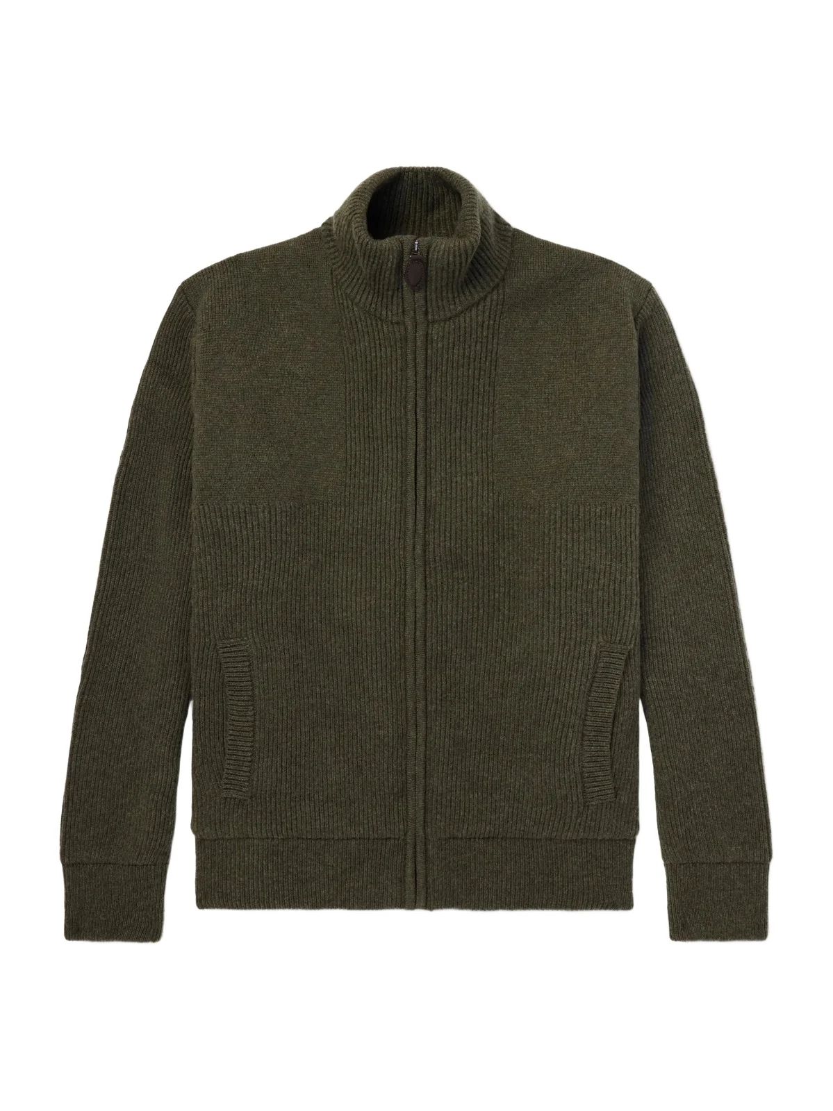 Purdey Orkney Ribbed-Knit Wool Zip-Up Cardigan - Men
