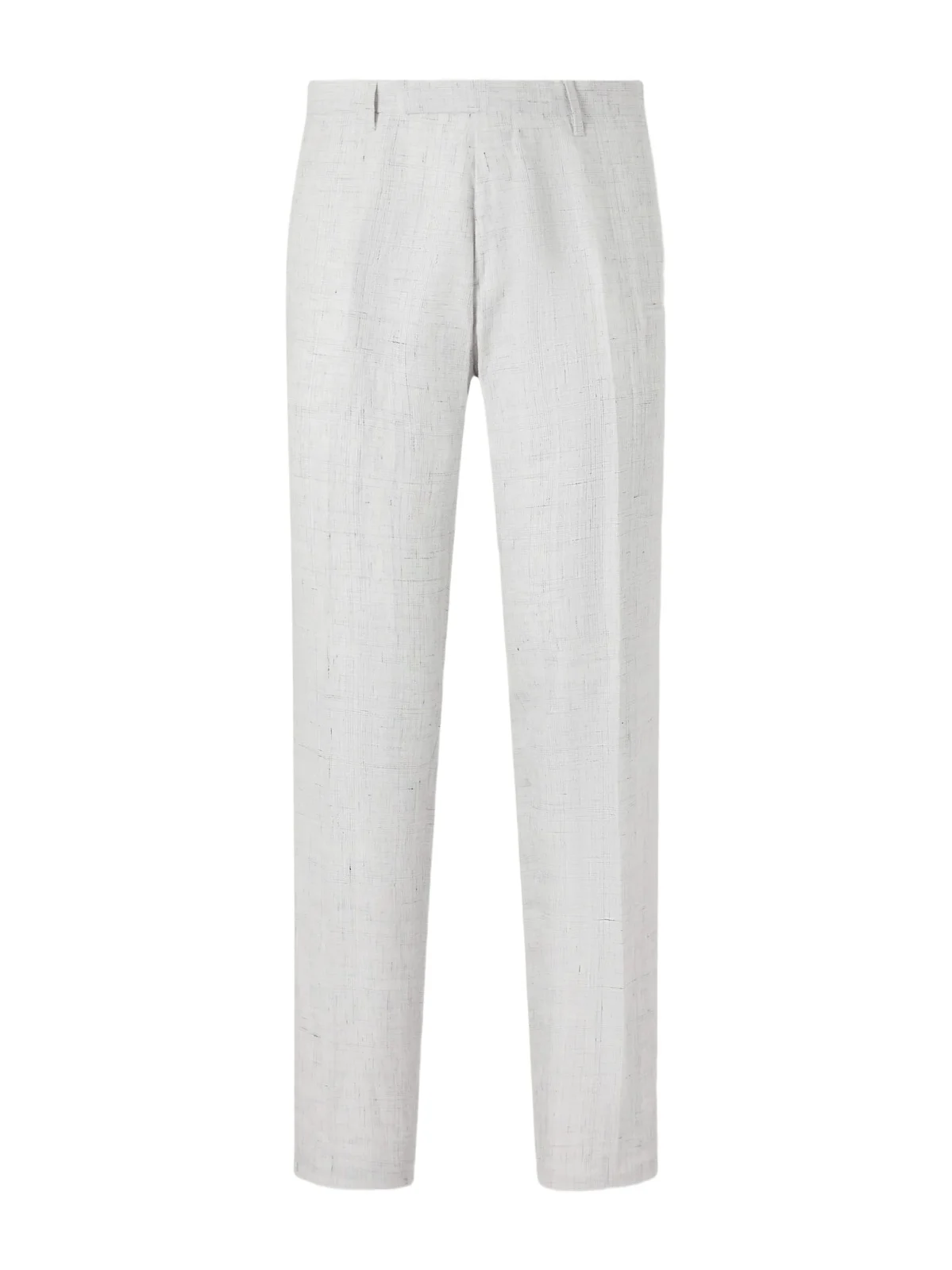 MR P. Linen Delave Check Slim Suit Trousers - Men