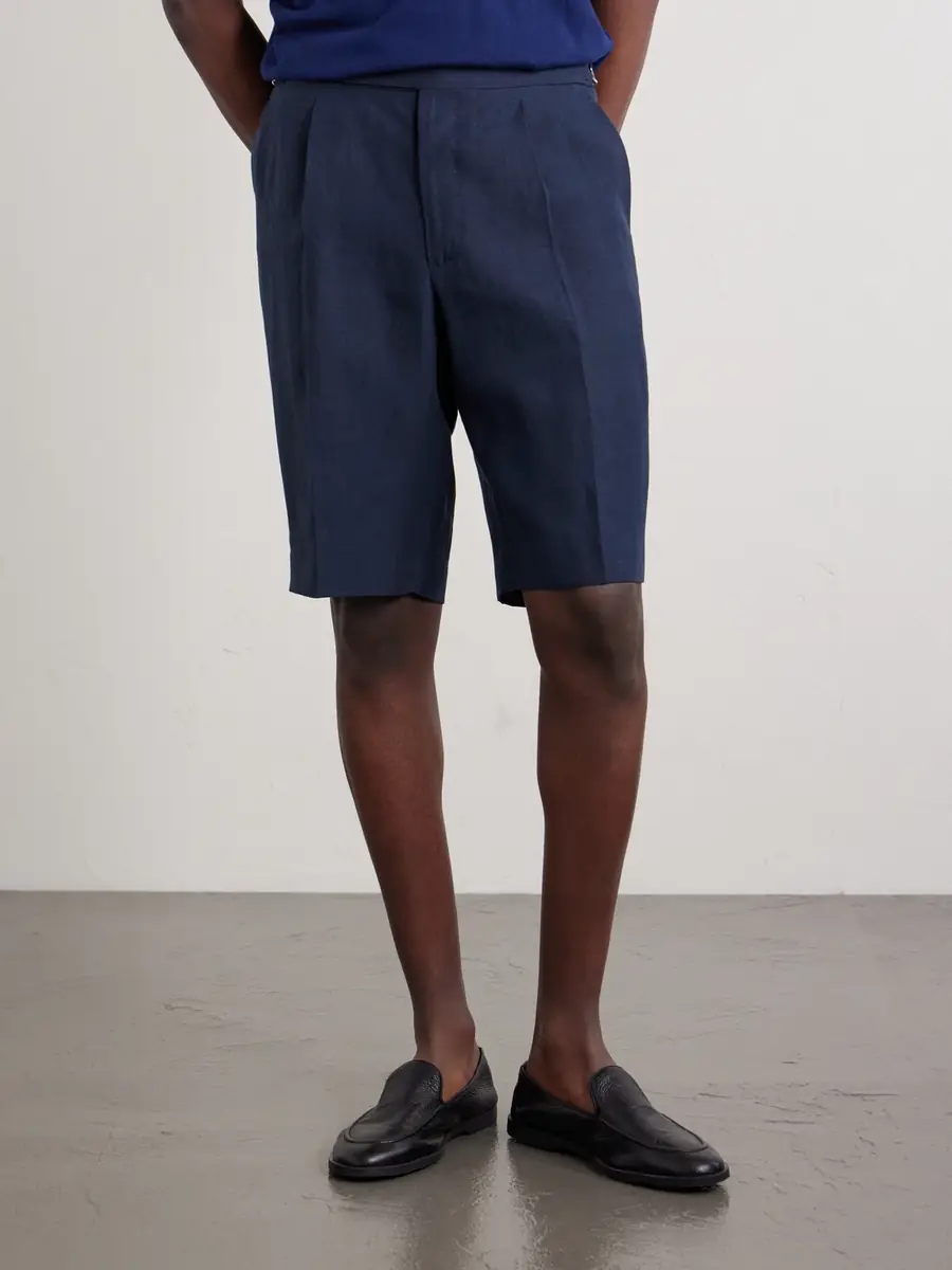 De Petrillo Straight-Leg Linen Shorts - Men | Thumbnail 3 De Petrillo Straight-Leg Linen Shorts - Men | Thumbnail 3