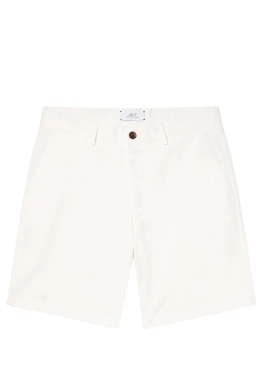 Straight-Leg Garment-Dyed Cotton-Blend Twill Bermuda Shorts - Men