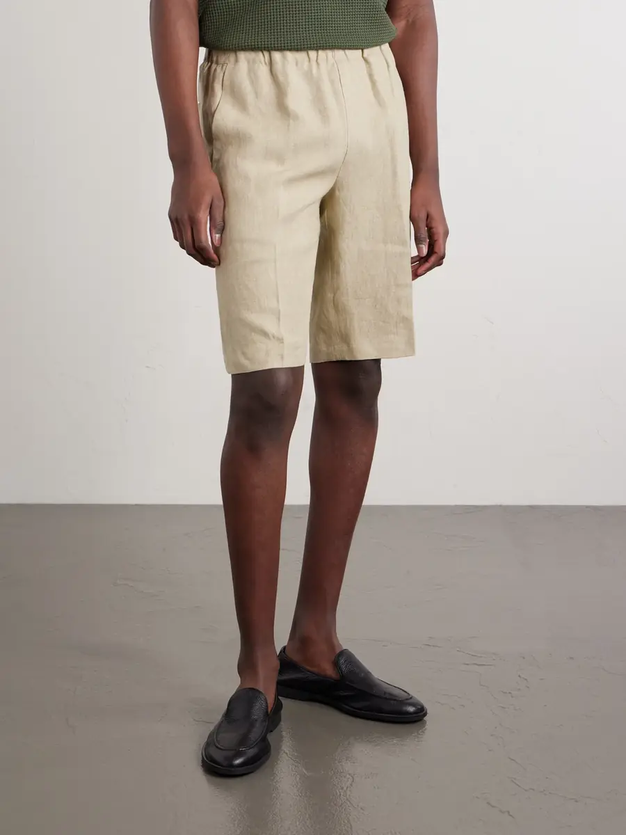 PIACENZA 1733 Straight-Leg Linen Bermuda Shorts - Men | Thumbnail 3 PIACENZA 1733 Straight-Leg Linen Bermuda Shorts - Men | Thumbnail 3