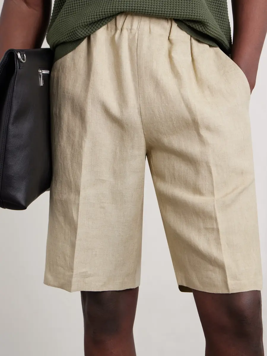 PIACENZA 1733 Straight-Leg Linen Bermuda Shorts - Men | Thumbnail 5 PIACENZA 1733 Straight-Leg Linen Bermuda Shorts - Men | Thumbnail 5