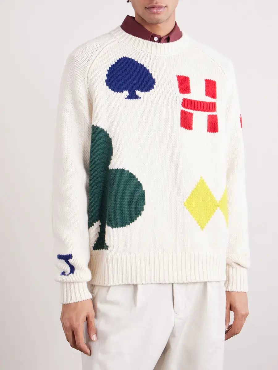 Human Made Intarsia Wool-Blend Sweater - Men | Thumbnail 3 Human Made Intarsia Wool-Blend Sweater - Men | Thumbnail 3