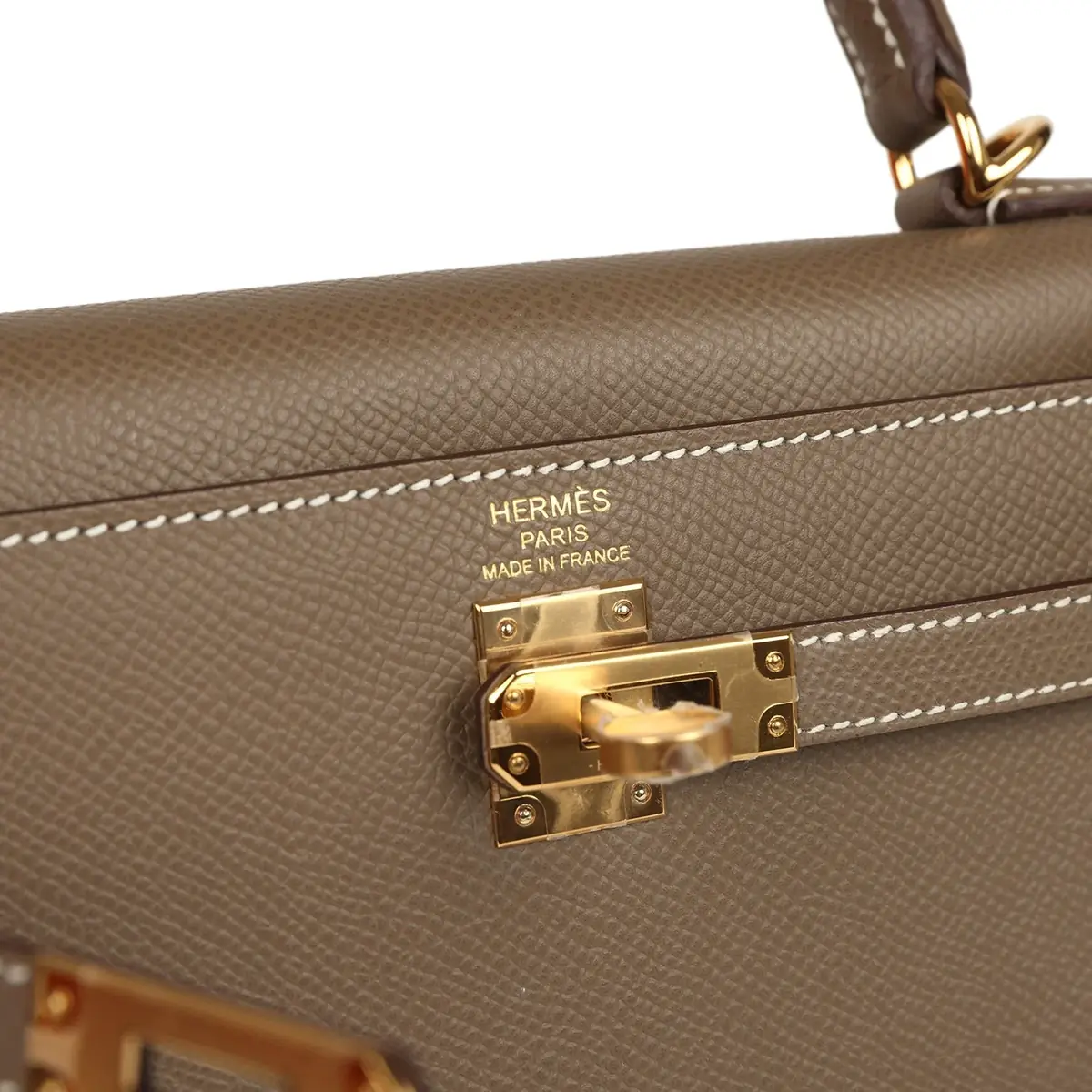 HERMÈS Hermes Kelly Sellier 25 Etoupe Epsom Gold Hardware | Thumbnail 7 HERMÈS Hermes Kelly Sellier 25 Etoupe Epsom Gold Hardware | Thumbnail 7