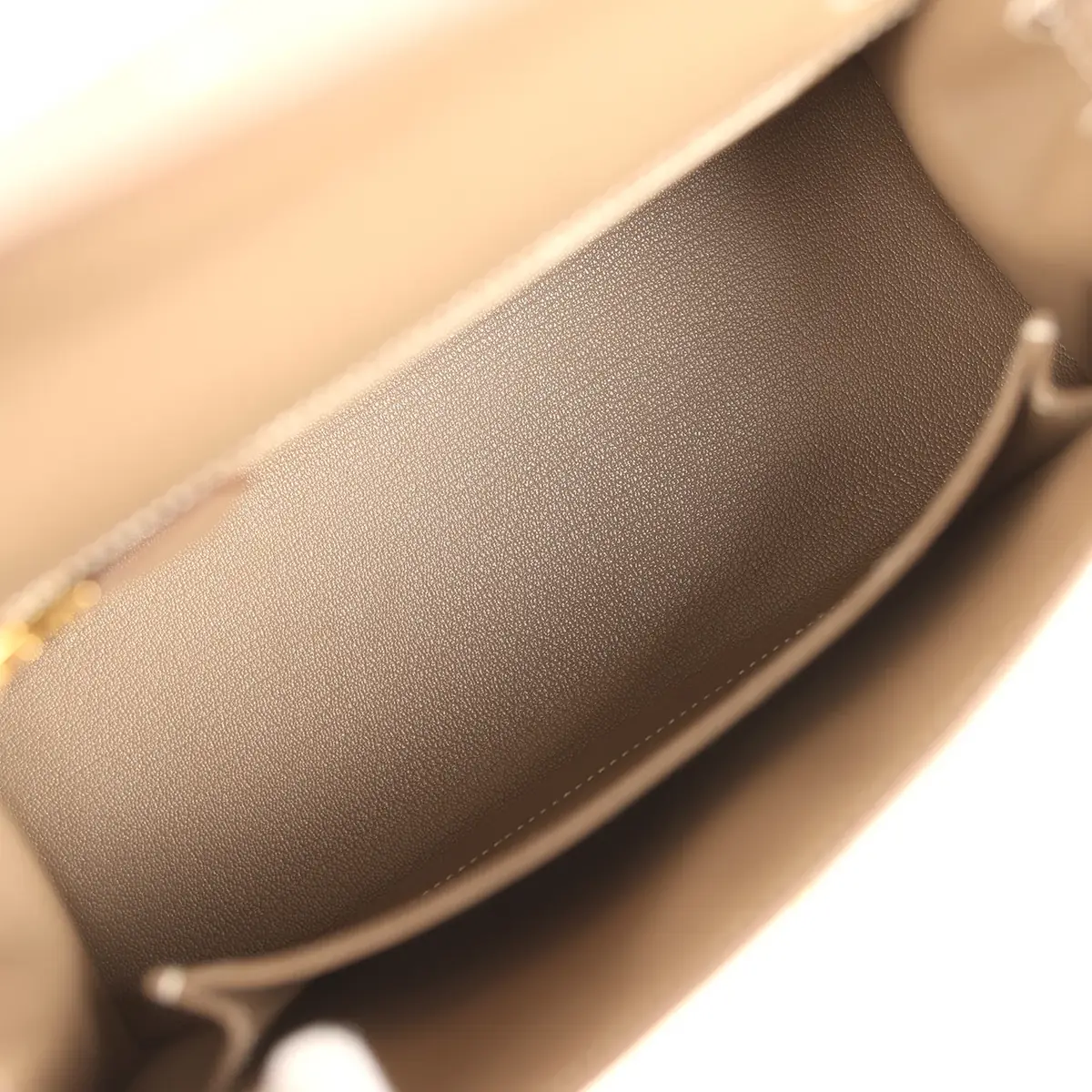 HERMÈS Hermes Kelly Sellier 25 Etoupe Epsom Gold Hardware | Thumbnail 8 HERMÈS Hermes Kelly Sellier 25 Etoupe Epsom Gold Hardware | Thumbnail 8