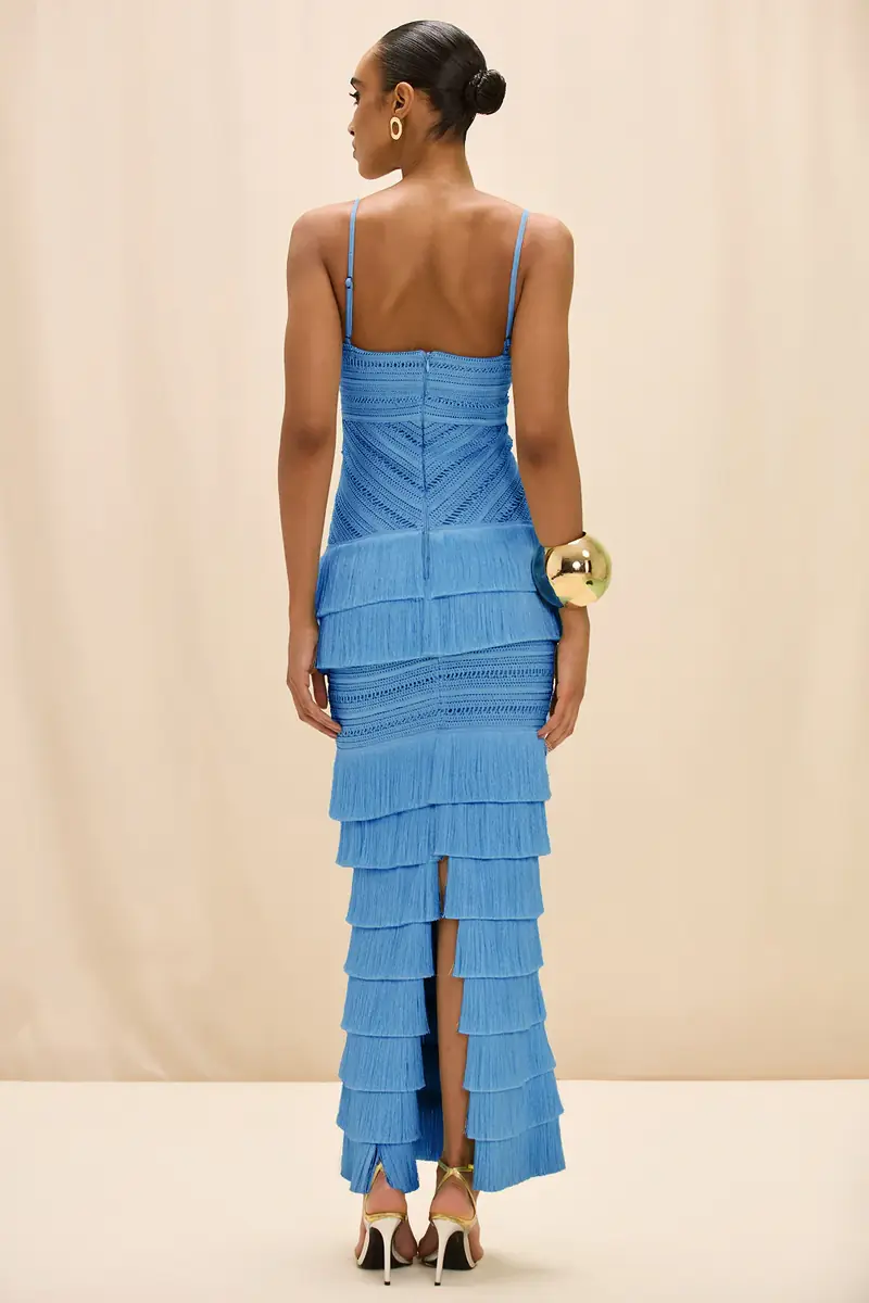 PatBo CLARA FRINGE MAXI DRESS | Thumbnail 3 PatBo CLARA FRINGE MAXI DRESS | Thumbnail 3