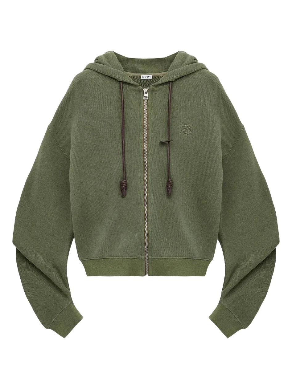 Women's Flamenco Cotton-Blend Zip-Front Hoodie Women's Flamenco Cotton-Blend Zip-Front Hoodie