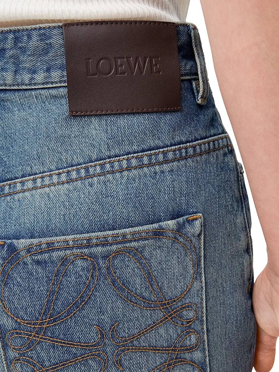 Loewe Women's ?Anagram Wide-Leg Jeans | Thumbnail 5 Loewe Women's ?Anagram Wide-Leg Jeans | Thumbnail 5