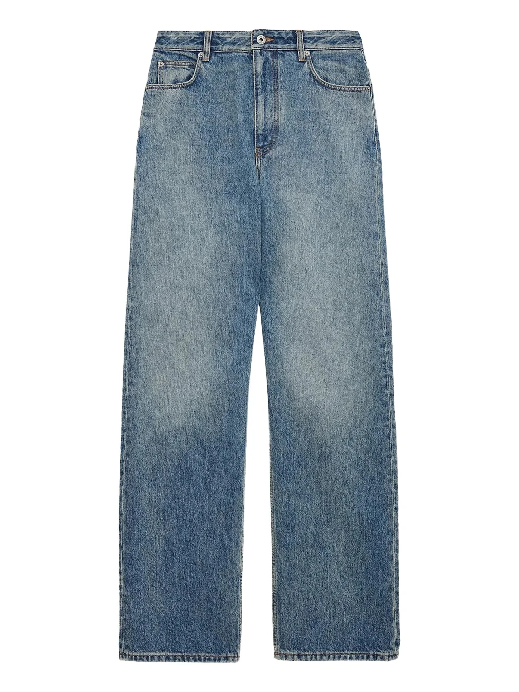 Loewe Women's Anagram Wide-Leg Jeans