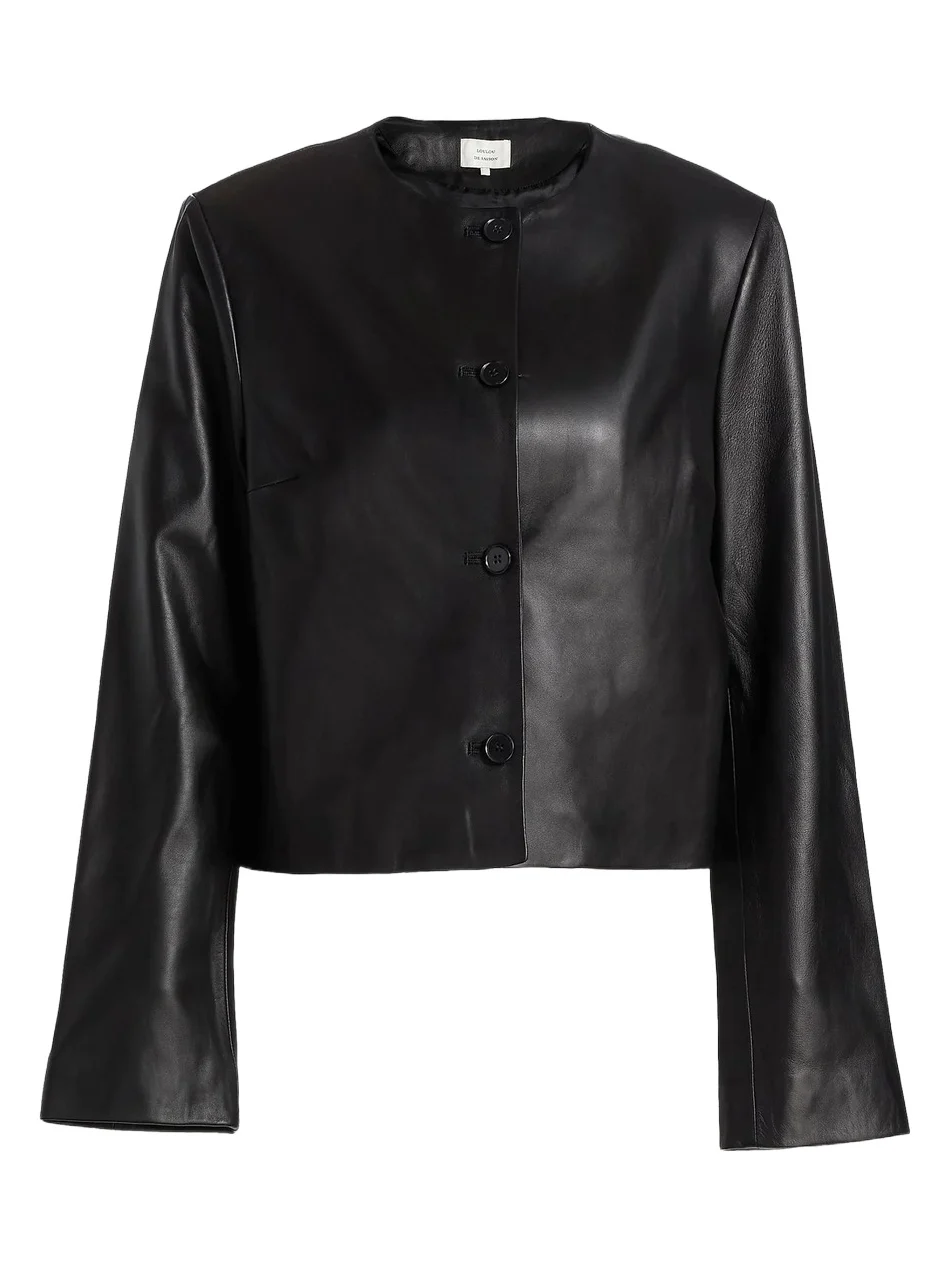 Women's Raho Leather Crop Jacket Women's Raho Leather Crop Jacket