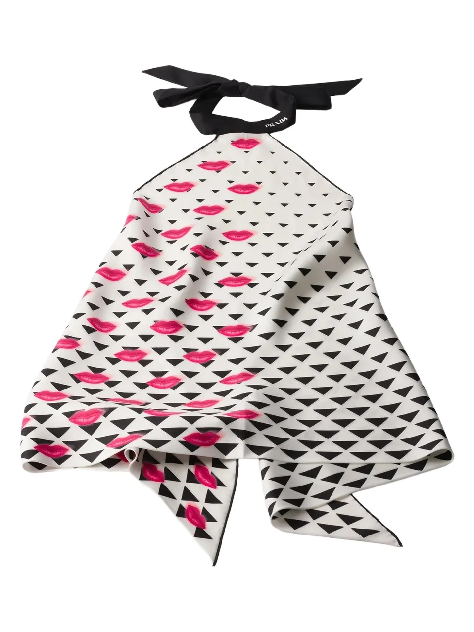 Women's Printed Silk Twill Top