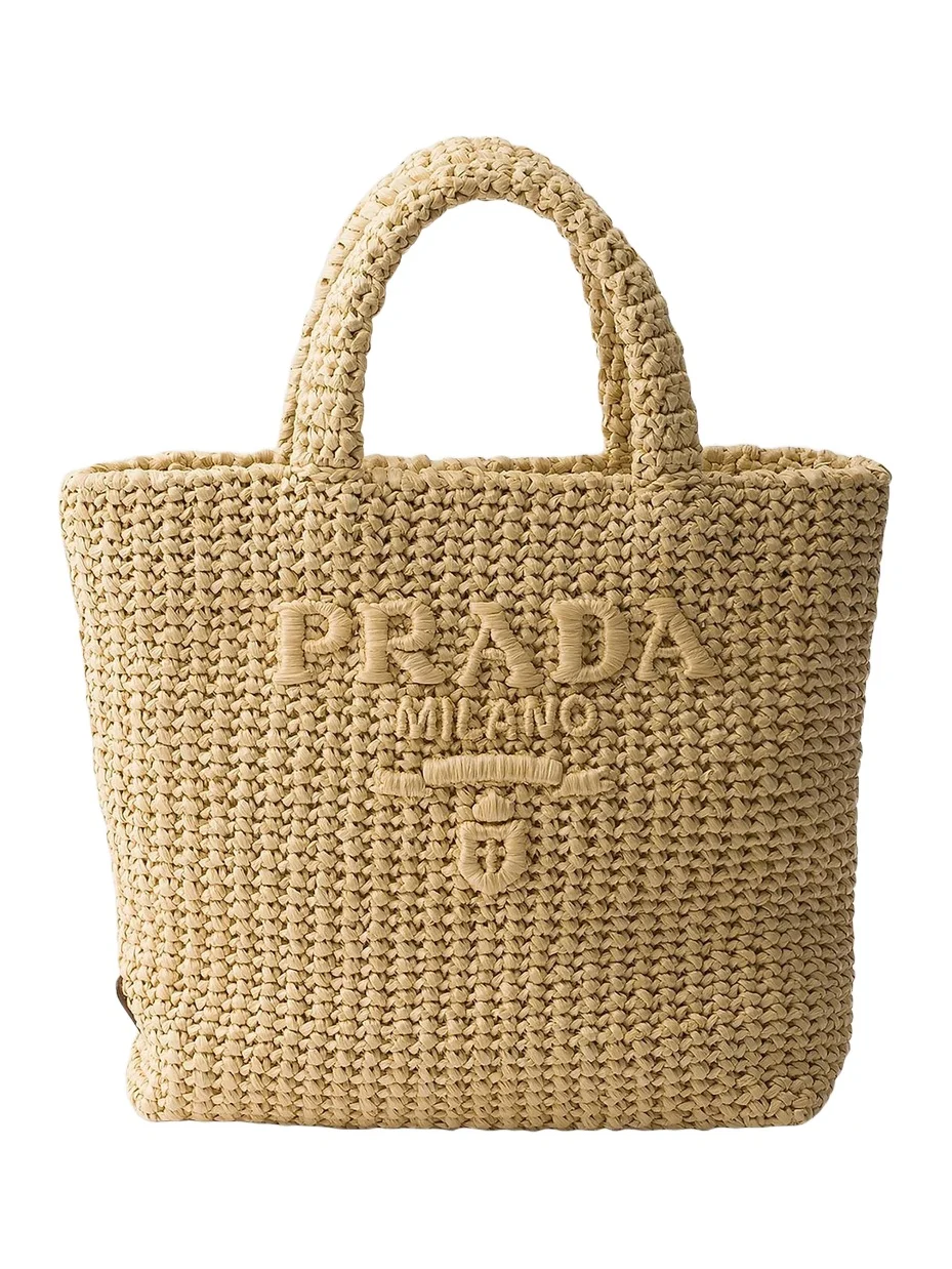 Prada Women's Small Crochet Top Handle Bag
