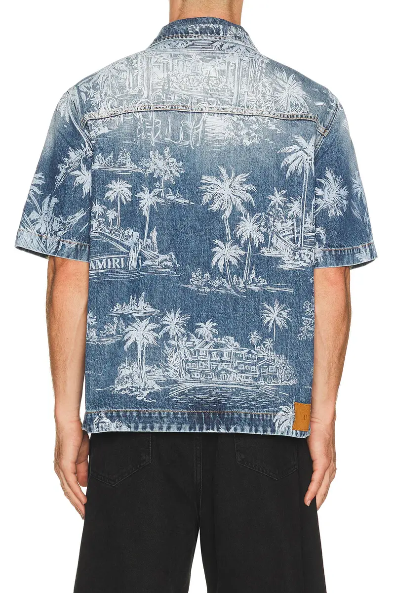AMIRI Chateau Palms Denim Shirt | Thumbnail 2 AMIRI Chateau Palms Denim Shirt | Thumbnail 2