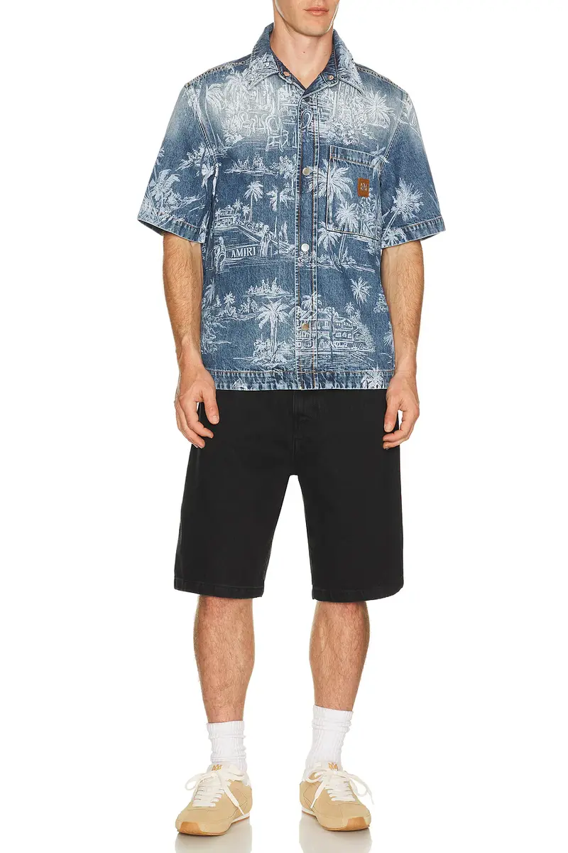 AMIRI Chateau Palms Denim Shirt | Thumbnail 3 AMIRI Chateau Palms Denim Shirt | Thumbnail 3