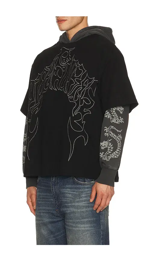 Pleasures Dragon Layered Hoodie | Thumbnail 2