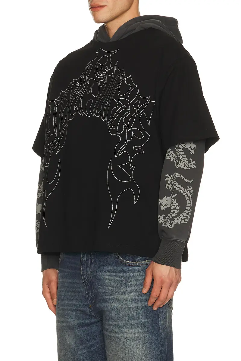 Pleasures Dragon Layered Hoodie | Thumbnail 4