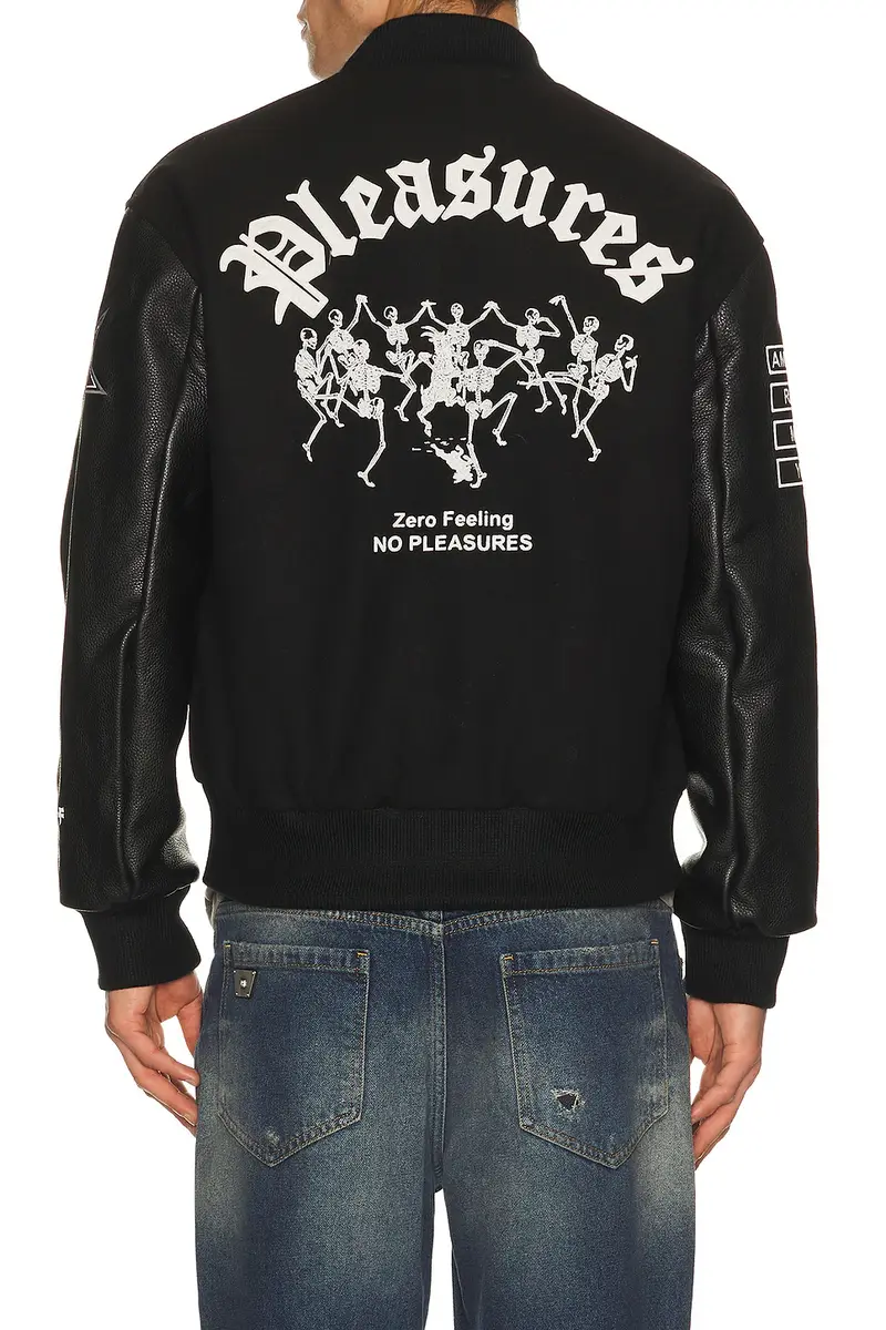 Pleasures x Zero Skateboards Varsity Jacket | Thumbnail 3 Pleasures x Zero Skateboards Varsity Jacket | Thumbnail 3
