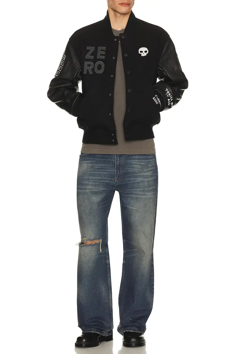 Pleasures x Zero Skateboards Varsity Jacket | Thumbnail 7 Pleasures x Zero Skateboards Varsity Jacket | Thumbnail 7
