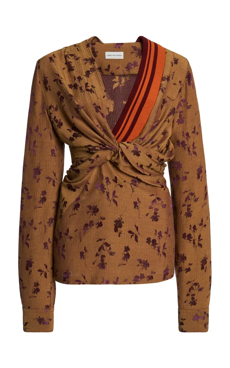 Dries Van Noten Canira Draped Top