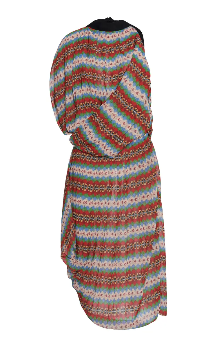 Dries Van Noten Duneggio Draped Midi Dress