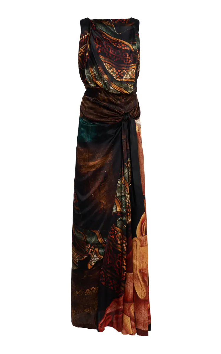 Dries Van Noten Daralyn Silk Maxi Dress