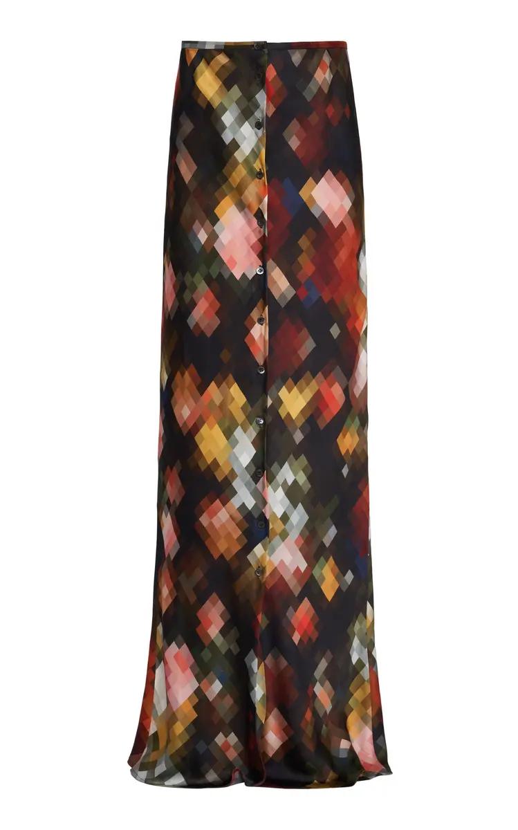 Dries Van Noten Serylo High Slit Maxi Skirt