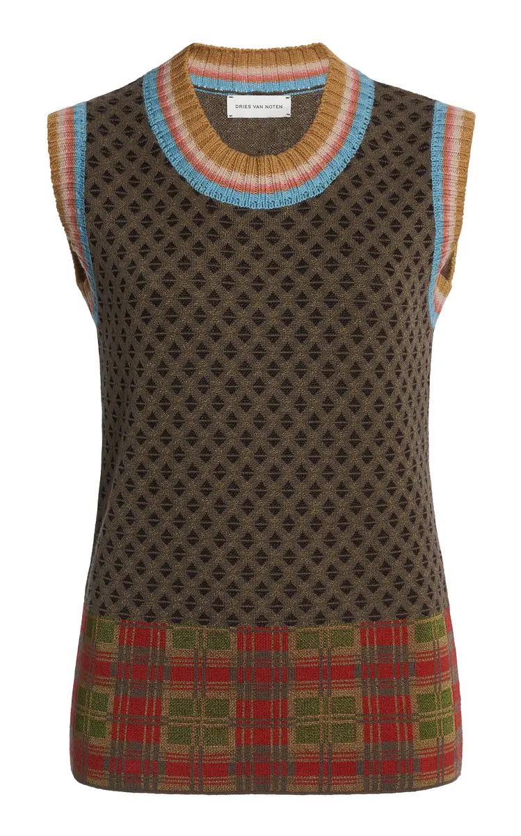 Dries Van Noten Temi Wool-Blend Vest