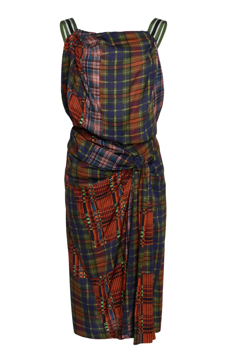 Dries Van Noten Daralyn Draped Midi Dress