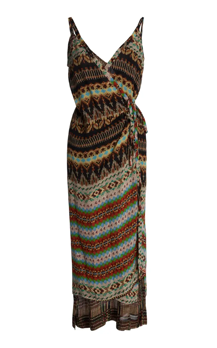 Dries Van Noten Deloria Draped Midi Dress