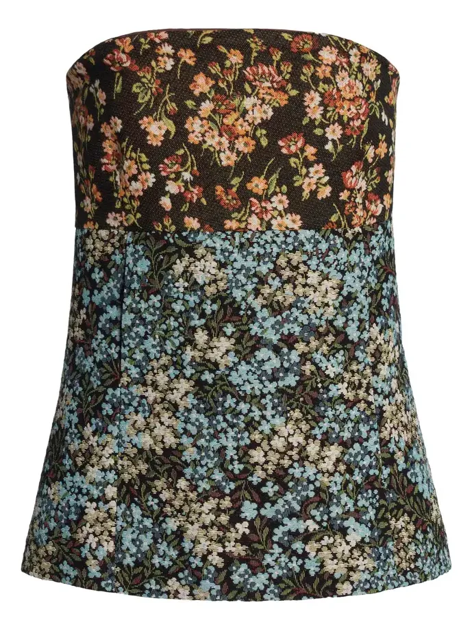 Dries Van Noten Ciliasa Bustier Top